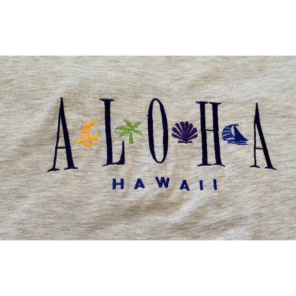 vintage embroidered Aloha Hawaii T-Shirt Large Unisex